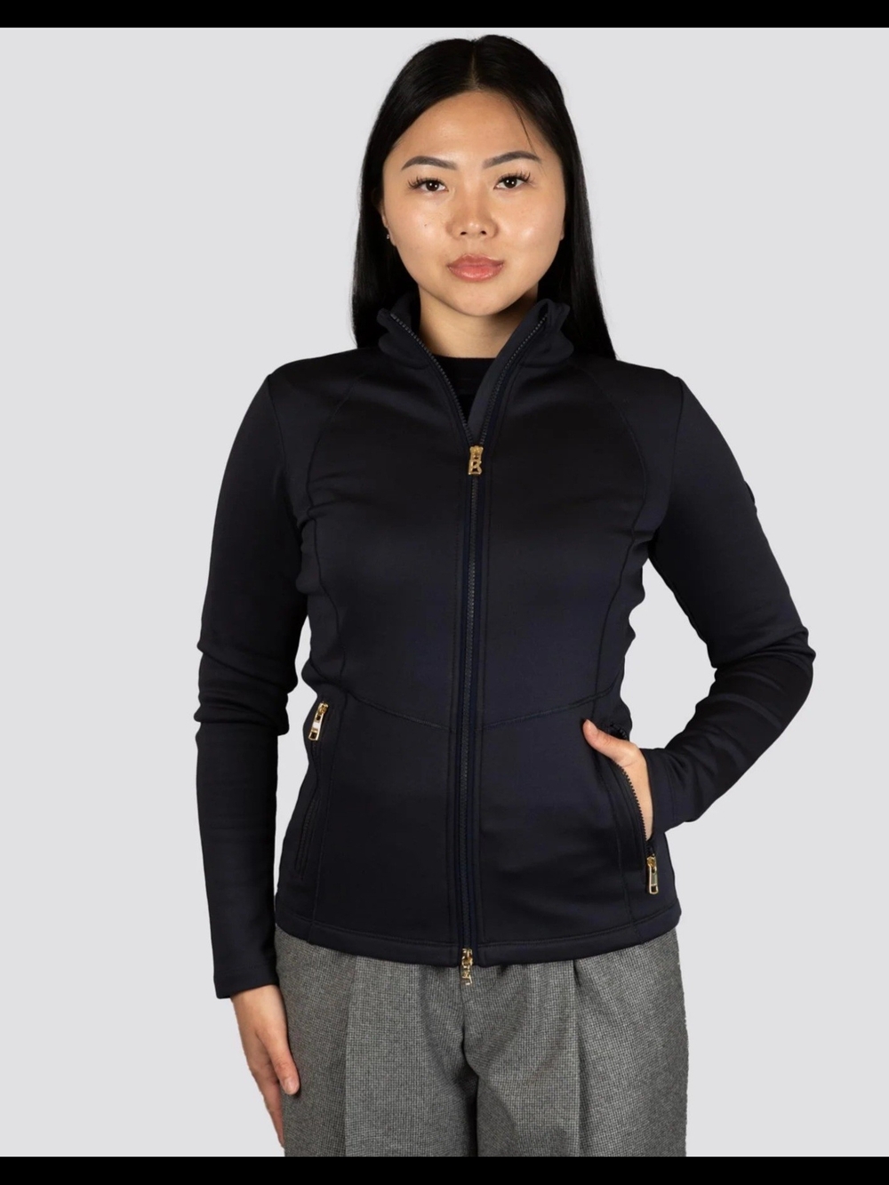 NWT Bogner Womens Aneska Mid Layer Navy